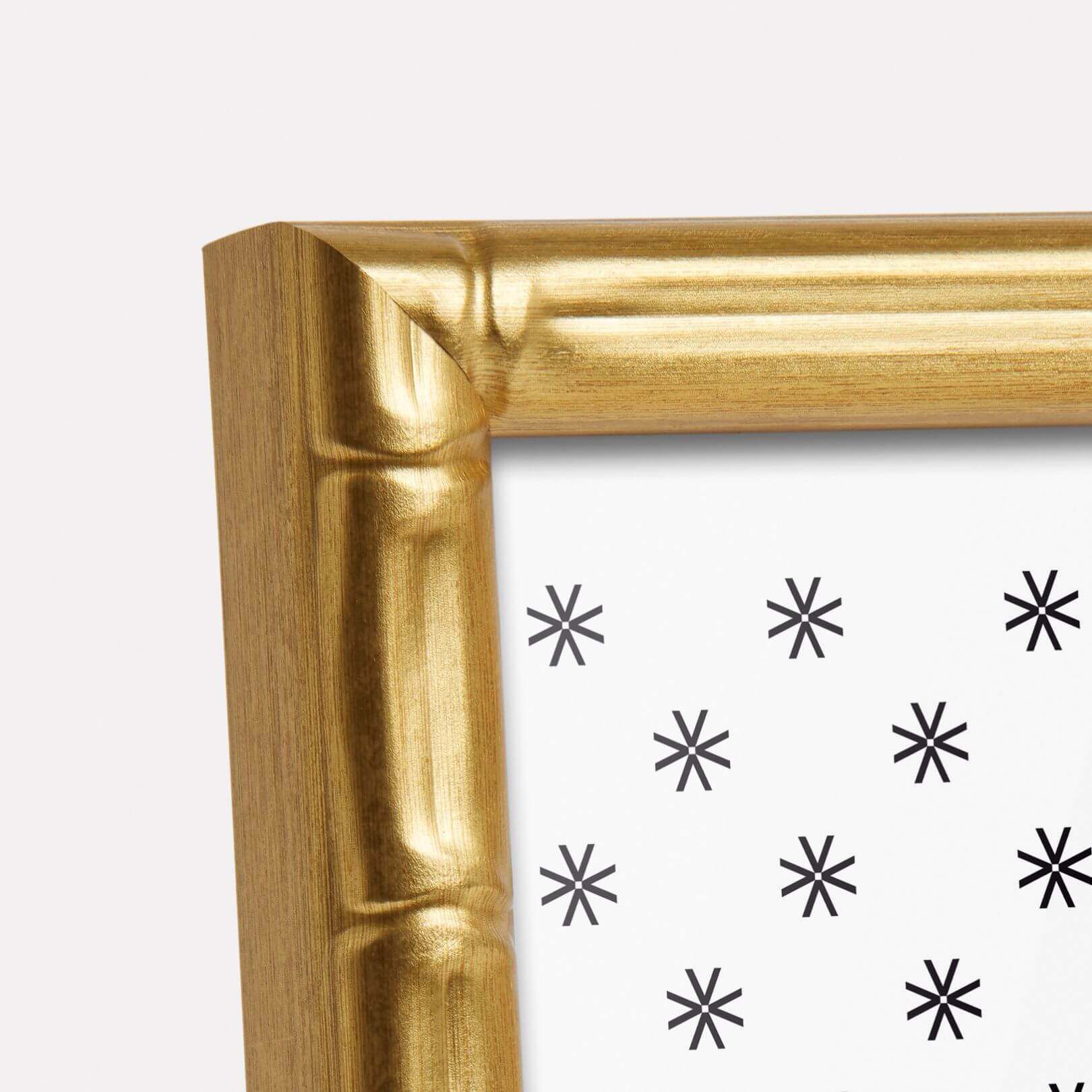 Bamboo gold frame