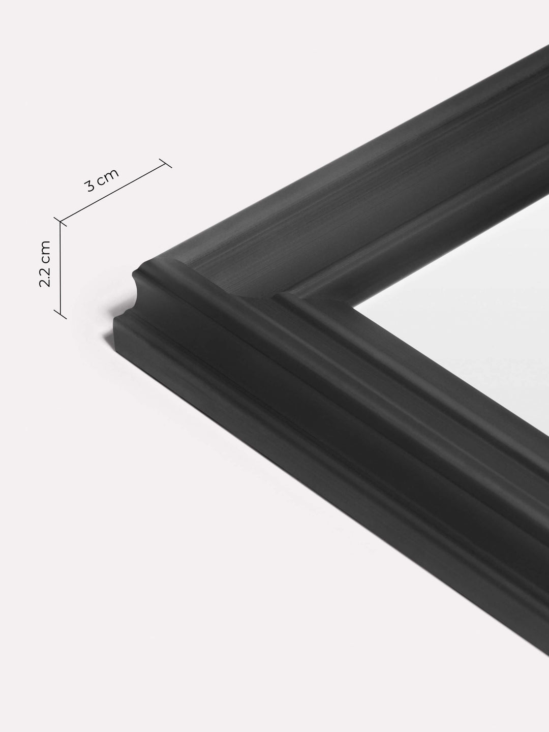 Decorative Frame, Black, 40x60 cm - Close-up view