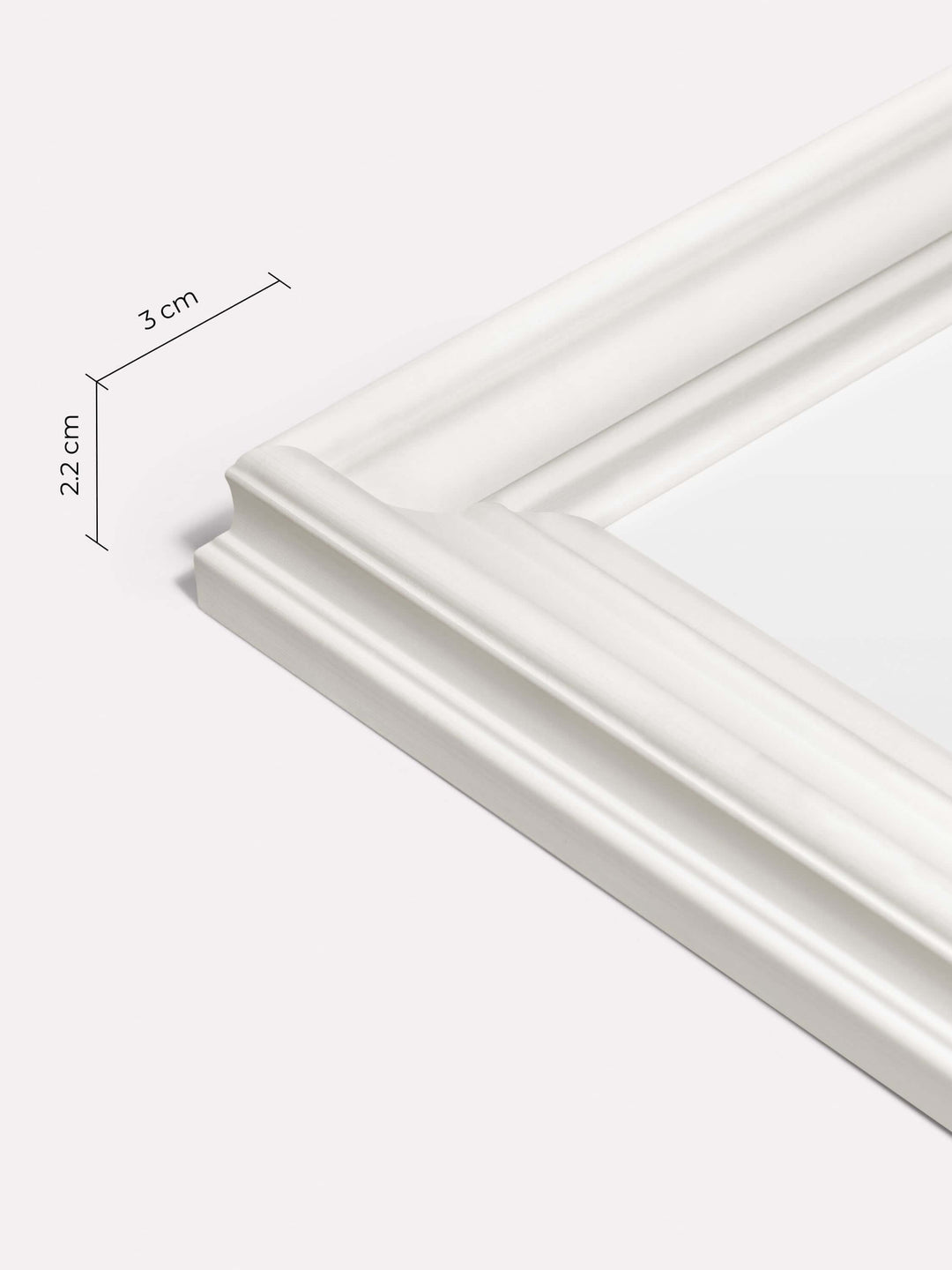 Decorative Frame, White, 70x100 cm - Close-up view